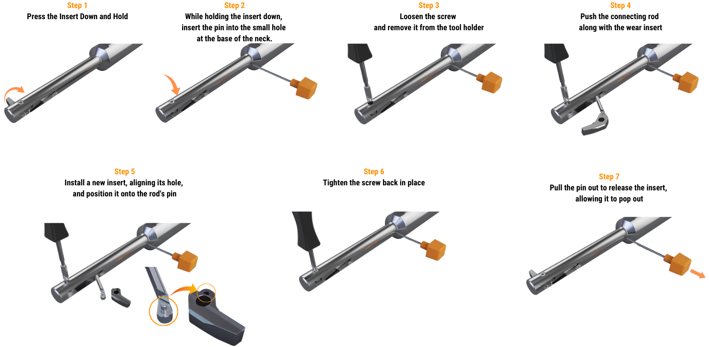 Front and Back Deburring Steps